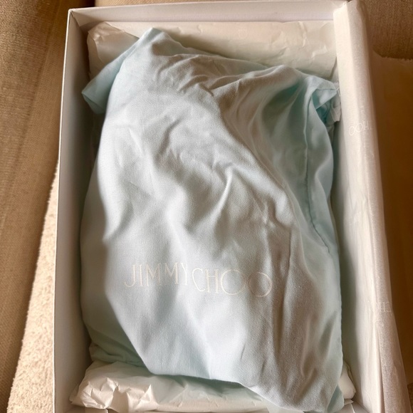 Jimmy Choo Plum 85MM Satin Bridal Sandals - Picture 3 of 9